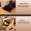 PU Leather Car Armrest Box Mat 5-in-1 Center Console Cover 5