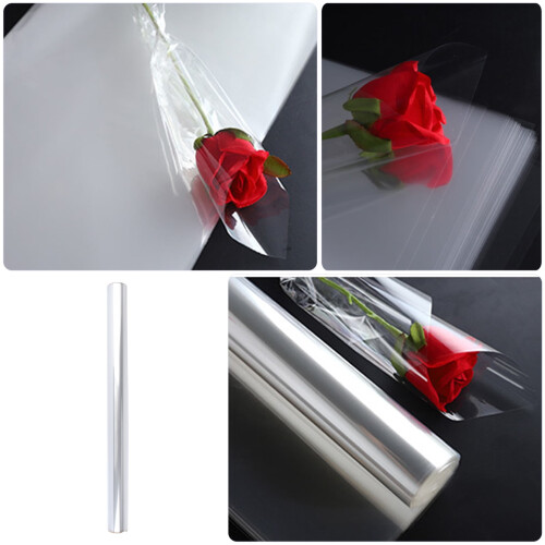 Clear cellophane roll for gift wrapping 4 rolls 1