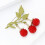 Broche mûre émaillée en alliage – 4,5 cm 5