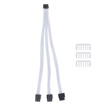 Cabo de extensão de alimentação para GPU com revestimento em malha flexível para a série RTX, conector macho de 12+4 pinos para conector fêmea