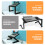 Premium Black Foldable Bed Laptop Desk with Ergonomic Angle for Home Use 7