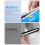 iPad 11th Gen (A16) & 10th Gen Case with Detachable Bluetooth Keyboard, Pencil Holder, Multi-Angle, Silver – compatible with iPad 4