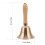 Hand Dinner Bell Golden Brass For Service Bell 1Pcs 2