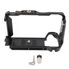 Mâner lateral pentru Sony A7S III, suport ușor cu suporturi reglabile pentru accesorii și compatibilitate cu sabot, aliaj de aluminiu prelucrat CNC