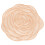 Round Washable Placemats 15 inch Rose Pattern Gold Silver 2