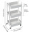 Three-layer plastic roller multi-functional storage trolley with handle 2