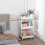 Three-layer plastic roller multi-functional storage trolley with handle 7