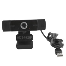 Geräuschunterdrückende Webcam für Videokonferenzen, HD1080P USB-Plug-and-Play-Webcam mit integriertem Mikrofon, dynamische Kontrastverbesserung,