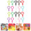 32Pcs Professional Keychain Clips Multi-function Plastic Keychains Lanyard Clip (Random Color) 3