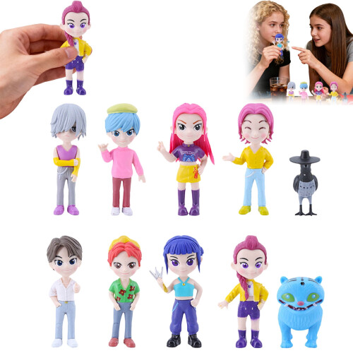 Korean Group Figure Dolls Set 3 Inch 10 Pieces 1