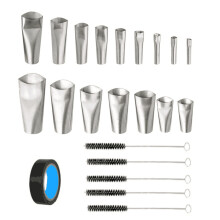 Stainless Steel Caulking Nozzles Reusable Sealant Applicator Tools16PCS Set Wide Application In Kitchens Bathrooms Windows Floors With Cleaning Brush