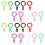 32Pcs Professional Keychain Clips Multi-function Plastic Keychains Lanyard Clip (Random Color) 4