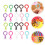 32Pcs Professional Keychain Clips Multi-function Plastic Keychains Lanyard Clip (Random Color) 6
