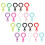 32Pcs Professional Keychain Clips Multi-function Plastic Keychains Lanyard Clip (Random Color) 7
