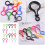 32Pcs Professional Keychain Clips Multi-function Plastic Keychains Lanyard Clip (Random Color) 8