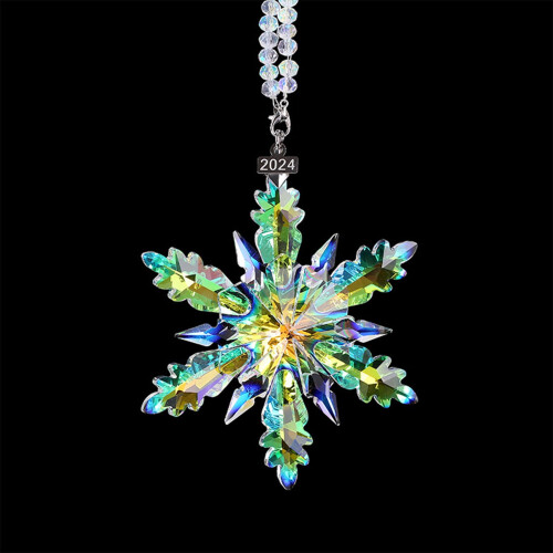 Crystal snowflake ornament clear acrylic 1 piece 2