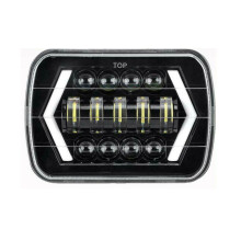 Schokbestendige LED-koplamp met Angel Eyes Halo, ultraheldere afgedichte koplampen met DRL-richtingaanwijzer en eenvoudige plug-and-play installatie.