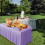 Disposable Plastic Tablecloth Rectangle White 120x80in 6