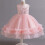 Robe de bal rose princesse sans manches pour filles de 4 à 6 ans 2