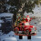 Πασσάλ για εξωτερικό κήπο Santa Truck – Αδιάβροχη ακρυλική χριστουγεννιάτικη 5