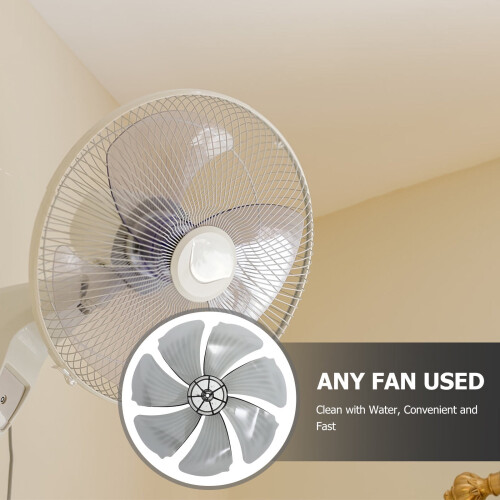 Quiet Operation Fan Blades AS Plastic Replacement for Floor Fan 1Pack 2
