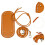 Bag Bottom Base DIY Bag Knitting Set with Shoulder Strap and Drawstring Handmade Brown 6