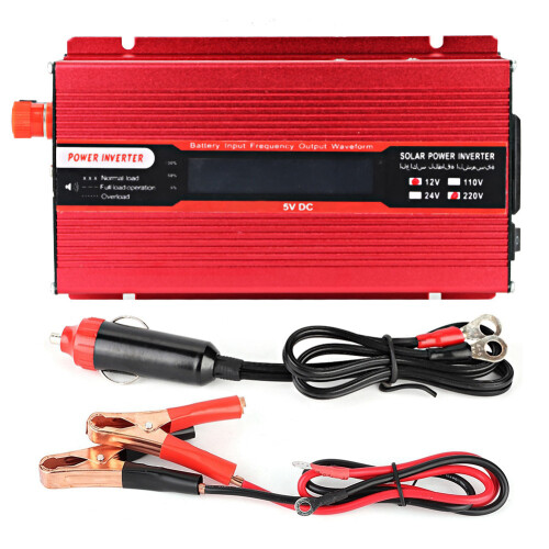Φορητός μετατροπέας ισχύος 12V σε 110V DC σε AC τροποποιημένο ημιτονοειδές