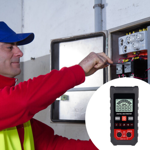 Smart Digital Multimeter with Auto Ranging, AC/DC Voltage, Large HD Screen – Compatible with Standard Test Leads 1