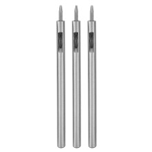Goed geharde lederen perforator met scherpe ponsen, nauwkeurig perforatiegereedschap, verbrede spaanafvoer, hoogwaardig gelegeerd staal, artistiek en