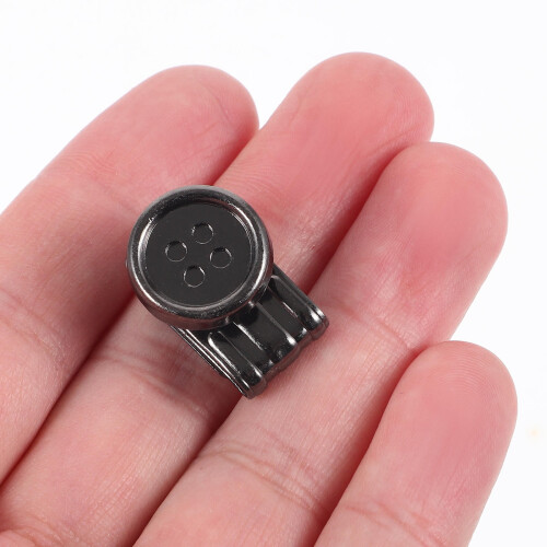 Metal No-Sew Button Suspenders Clips 6-Pack 2