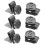Metal No-Sew Button Suspenders Clips 6-Pack 5