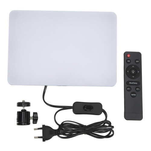Professional Bi Color LED Studio Light Dimmable Color Temperature Wireless Remote Adjustable Height Stand Multiple Compatibility High Brightness Soft