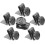 Metal No-Sew Button Suspenders Clips 6-Pack 7