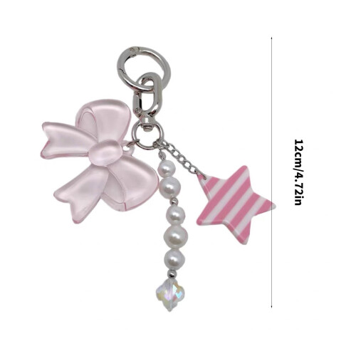 Porte-clés pendentif nœud en alliage – 12 cm 2