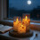 LED Flameless Candles with Remote Heart Design 3 Pack 3