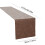 Chemin de table en polyester, style minimaliste, pour commode, décoration de table à manger (11,81 x 82,68 pouces) 3