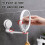 Foldable Suction Cup Bathroom Mirror, Wall-Mounted Makeup & Grooming Vanity Mirror, Space-Saving Dressing Table Mirror 3