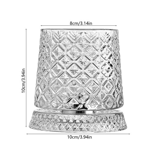 Krystal whiskyglas 260 ml roterende design 2