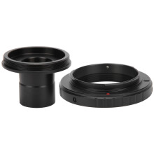 Aluminum Alloy Microscope Adapter Ring, Astrophotography Equipment with Telescope Mount Support M4/3and Nikon Compatible Easy Setup for Image