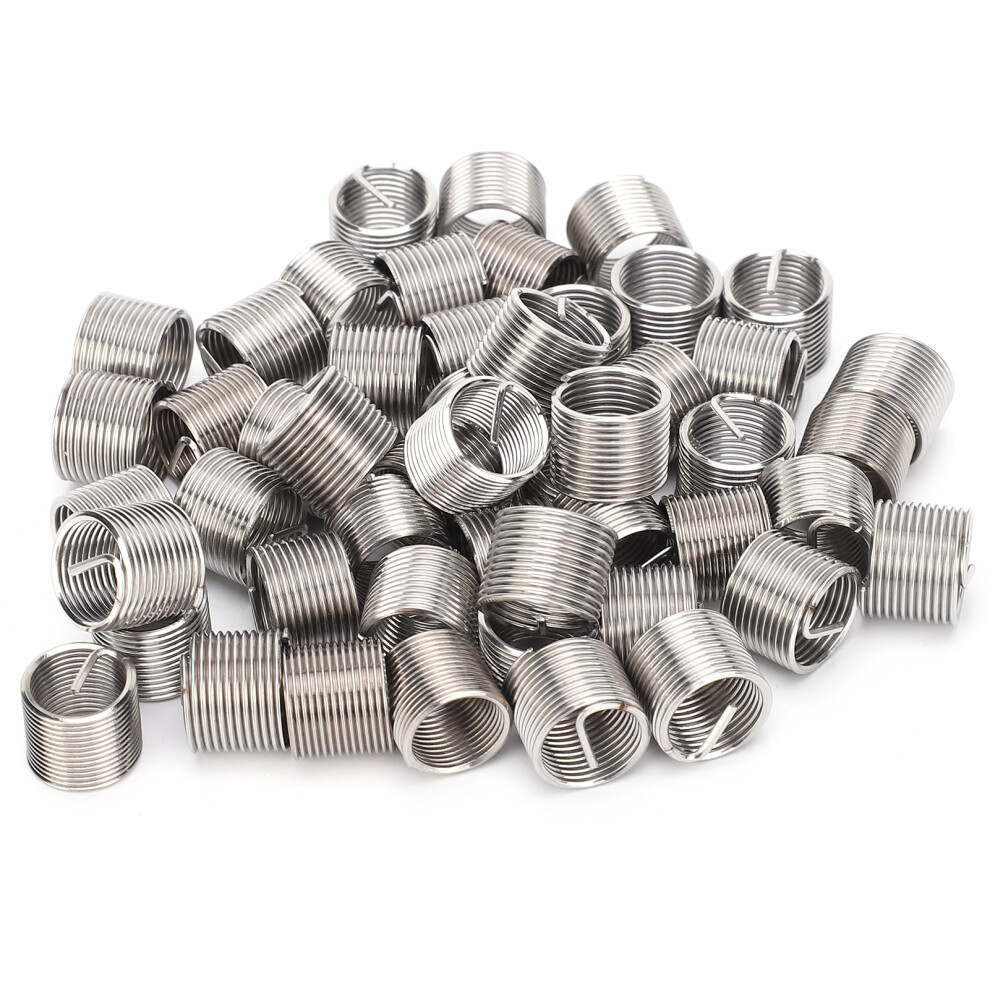 Stainless Steel Fastener Thread Inserts, Coiled Threaded Expansion Conversion Wire Thread Screw Bushing Helical Insert High Precision Corrosion 9049227012640