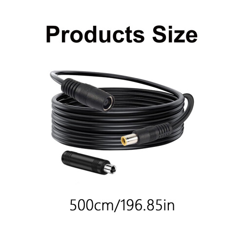 Prodlužovací kabel pro solární generátor, 14AWG DC7909 (samice a samec) s adaptérem DC8020 (samec) pro solární panel 1