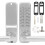 Sensitive Password Keys Equipped Mechanical Combination Lock With Keyless Entry Door Lock And Password Reset Function Featuring Wide Range Of 1