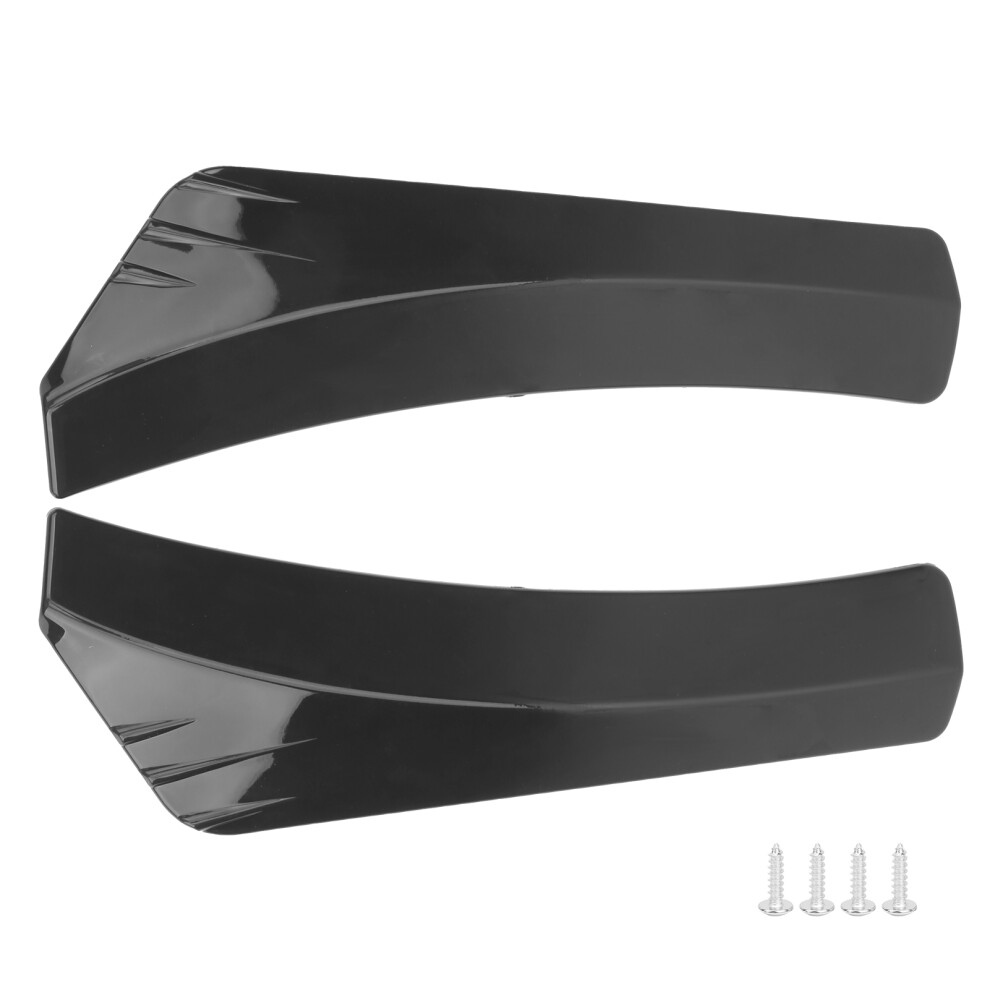 Racing Style Enhancement Car Body Spoiler Universal Bumper Lip Splitter Abs Plastic Easy Replacement Exquisite Workmanship Scratch Protection Heat 9049227014064