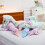 Μαξιλάρι Giant Goose Plush Πράσινο Tie-Dye Μαλακό Σώμα για Αγκαλιές 6