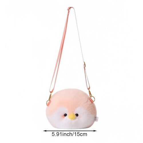 Τσάντα ώμου Penguin Crossbody με βελούδινο πορτοφόλι ώμου, μικρή τσάντα χειρός με 1