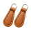 2 Pieces Zipper Pulls Pullers Zip Pulls Zipper Heads for Bag Boot Purses Luggage Brown 3