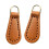 2 Pieces Zipper Pulls Pullers Zip Pulls Zipper Heads for Bag Boot Purses Luggage Brown 6