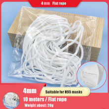 Crafting DIY Sewing Elastic Cord With High Breaking Strength, Soft Touch Never Fraying Stretchy String For Face Masks And Handmade Jewelry - 10M Roll
