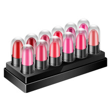 Waterproof Lipstick Long Lasting Wear Capsule Pills Mini Lipstick Set Matte Metallic Texture Color Changing Jelly Lipstick With Mint Flavor Lip Balm