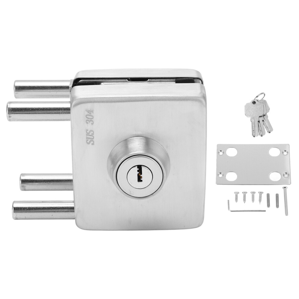 Anti-Theft Door Lock Easy To Install Strong And Sturdy Gasket Interlayer Stainless Steel Material Enhanced Safety Wear Resistance Sliding Glass Door 9049227016525